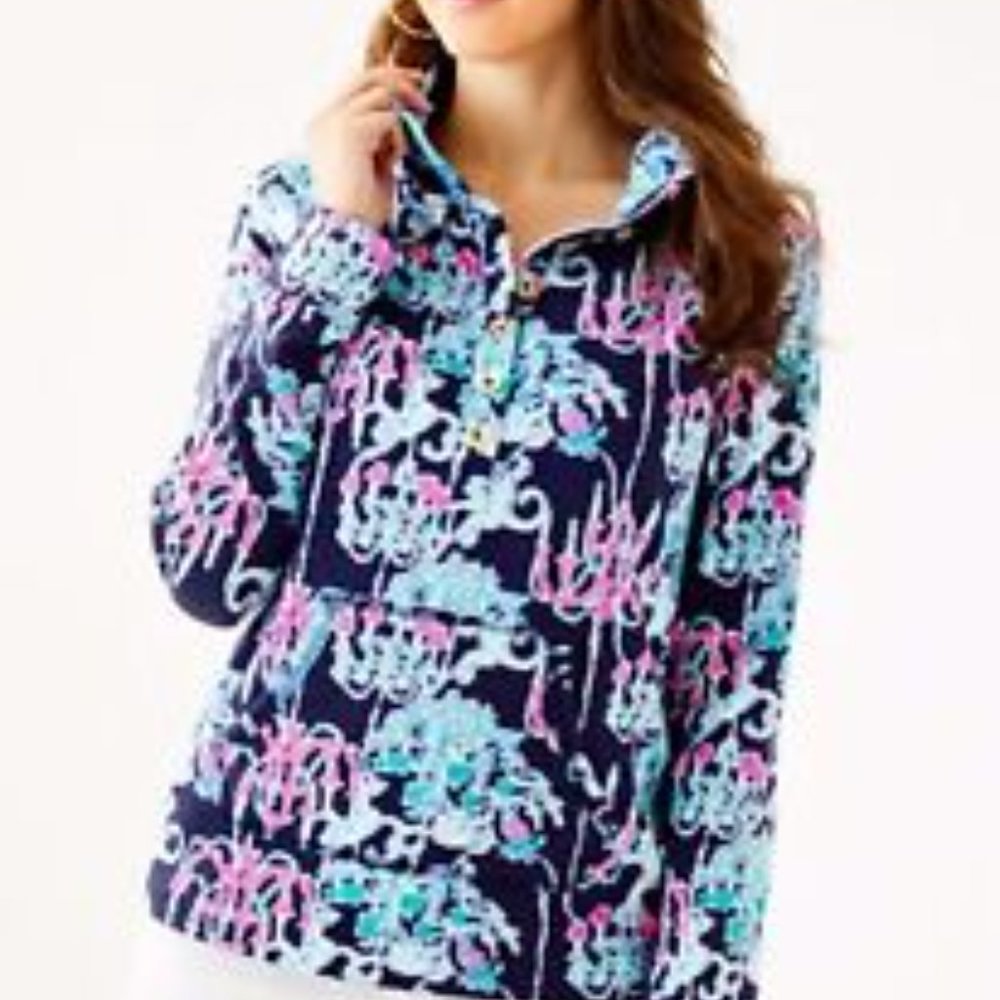 Lilly Pulitzer Pop Up Monkey Trouble Sweater size Medium